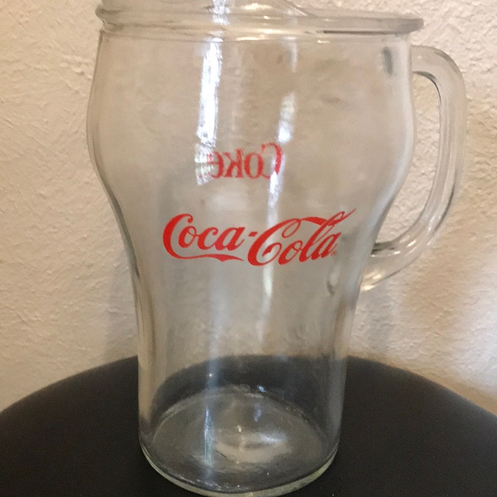 Vintage 9 1/2 inch tall Coke Pitcher no cracks